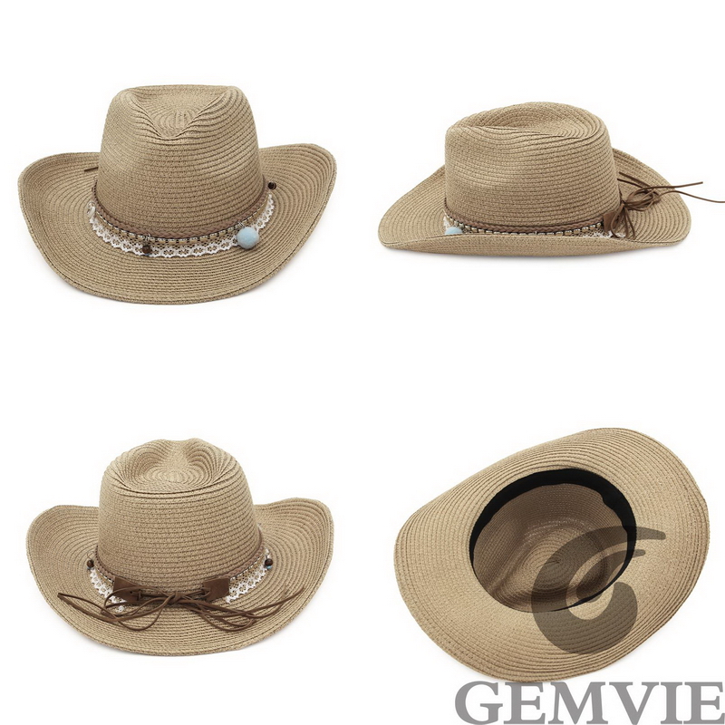 GEMVIE Cappello di Paglia da C - Cowboy Hat Straw recensione e prezzo