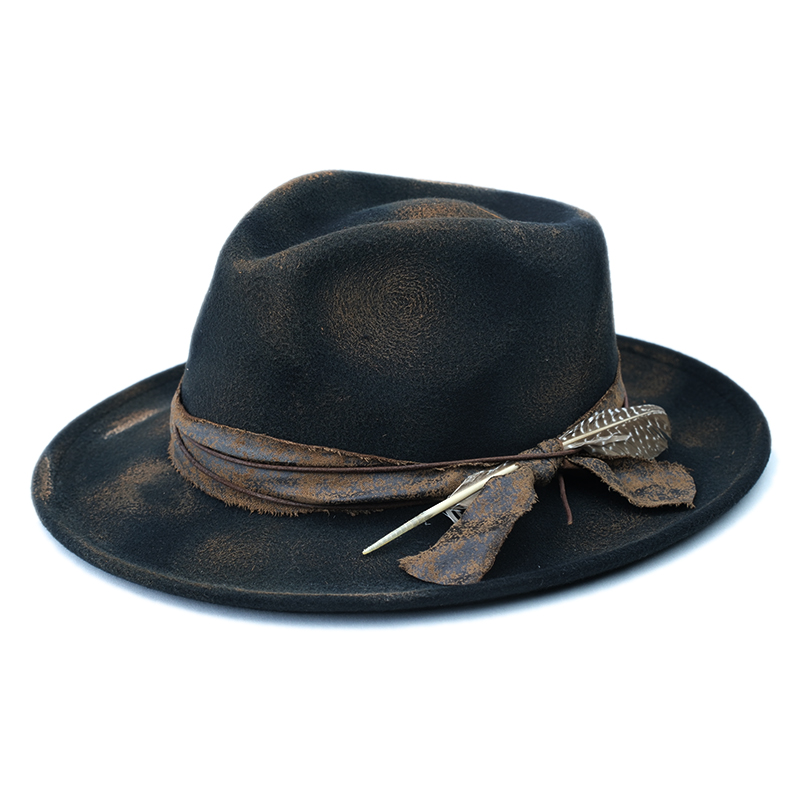 Originale dipinto fuoco Retro  - Fedora Hat Wool recensione e prezzo